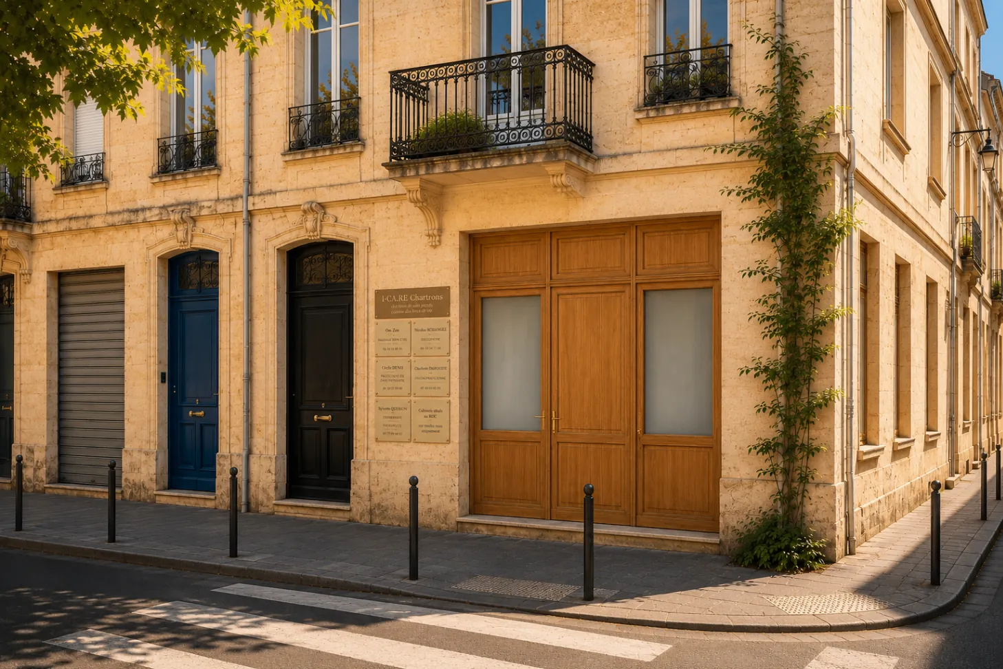 Façade du futur cabinet I-CA.RE Chartrons à Bordeaux (insertion 3D)